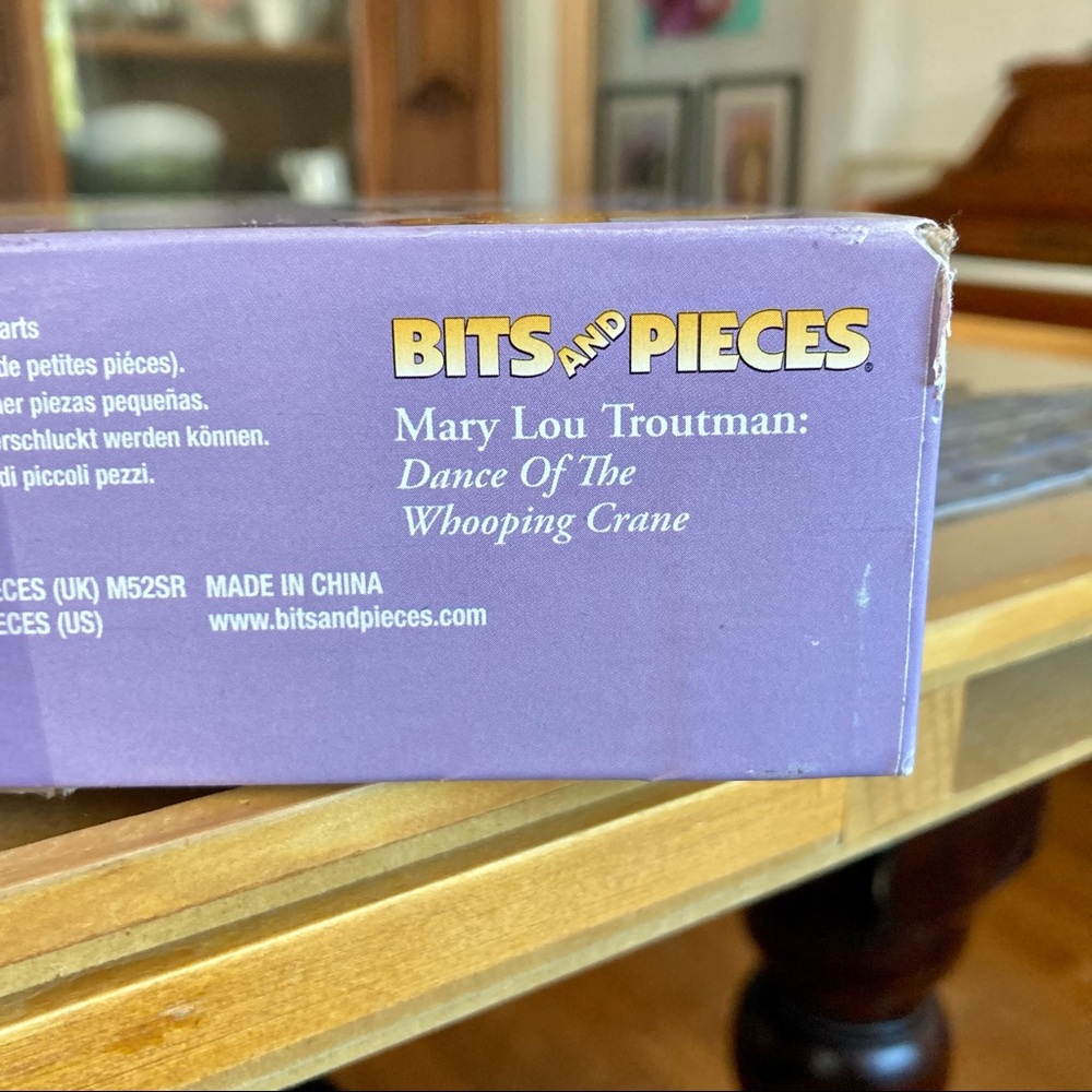 Bits and Pieces Mary Lou Troutman: Dance of the Whooping Cranes Shaped Puzzle - Picture 6 of 10